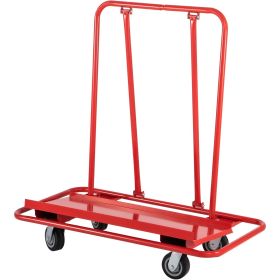 VEVOR Drywall Cart, 45.3"L × 21.7"W × 31.5"H Drywall Sheet Carts with 2200 LBS/1 Ton Load Capacity, Heavy Duty Plasterboard Trolley w/ Four 5" Wheels