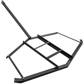 VEVOR Driveway Drag 74'' Width, Tow Behind Drag Harrow 39'' Length, 4'' Height, Driveway Tractor Harrow with 2 Adjustable Bars, Heavy Duty Steel