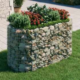 Gabion Raised Bed Galvanized Iron 78.7"x39.4"x39.4"