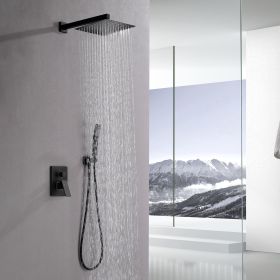 Complete Shower System with Rough-in Valve (Color: as Pic)