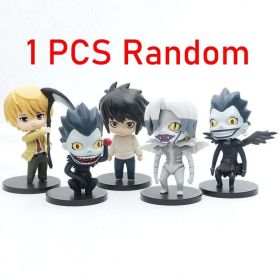 5pcs/set Q Anime DEATH NOTE Figure 1200# L Lawliet Action Figure Death Note 1160# Yagami Light Death Lawliet Figurine (Color: 1PCS randomly)